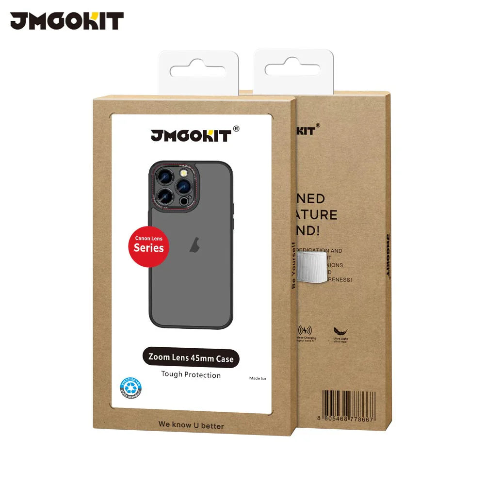 Protective Case Canon Lens JMGOKIT for Apple iPhone 12 Pro Black