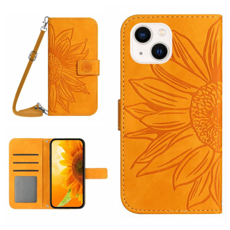 Taška cez rameno na iPhone 15 Sunflower