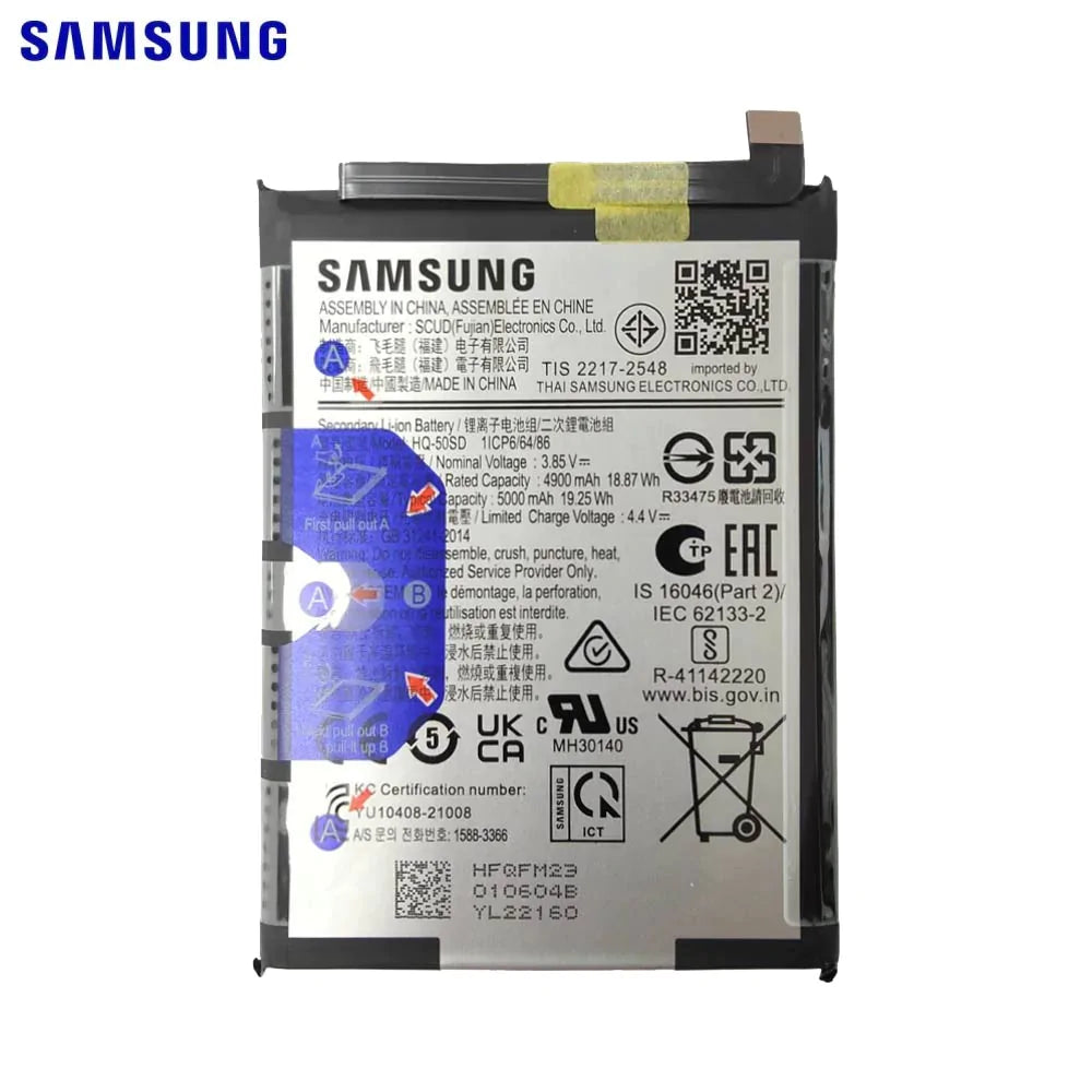 Original PULLED Samsung Galaxy A14 4G A145F HQ-50SD Battery (Service Pack)