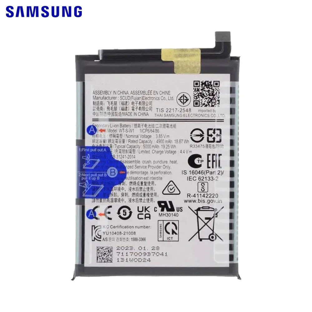 Originálna PULLED batéria Samsung Galaxy A14 5G A146B WT-S-W1 (servisný balík)