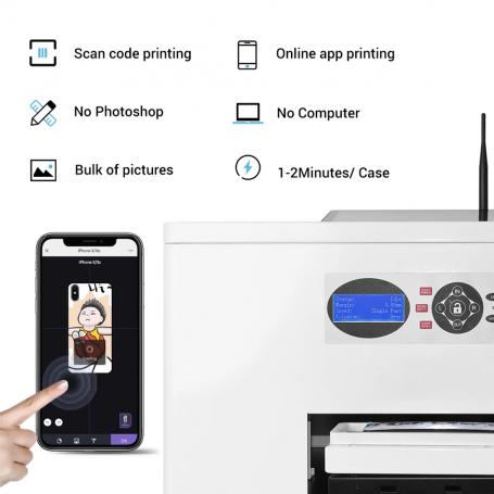 UV printer for personalising Smartphone protective cover